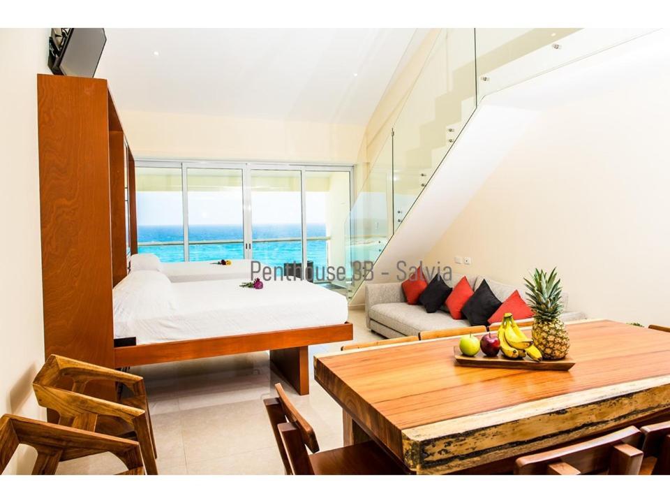 2 Story Oceanfront Penthouses On Cancun Beach! Ngoại thất bức ảnh