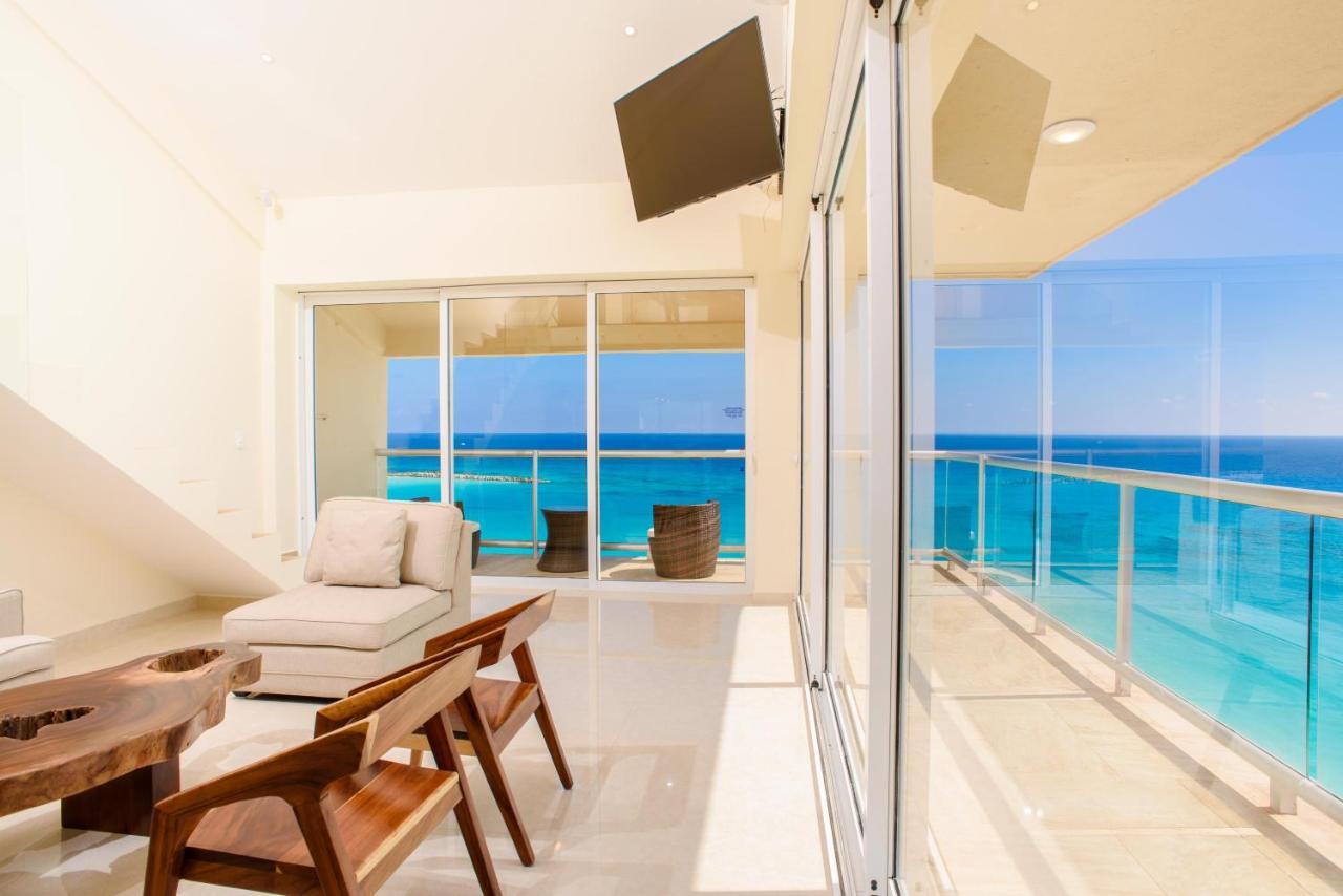 2 Story Oceanfront Penthouses On Cancun Beach! Ngoại thất bức ảnh