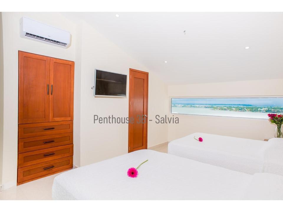 2 Story Oceanfront Penthouses On Cancun Beach! Ngoại thất bức ảnh